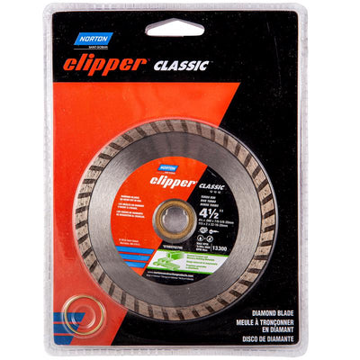 Norton Clipper 4-1/2 in. D X 5/8 and 7/8 in. Diamond Turbo Rim Blade