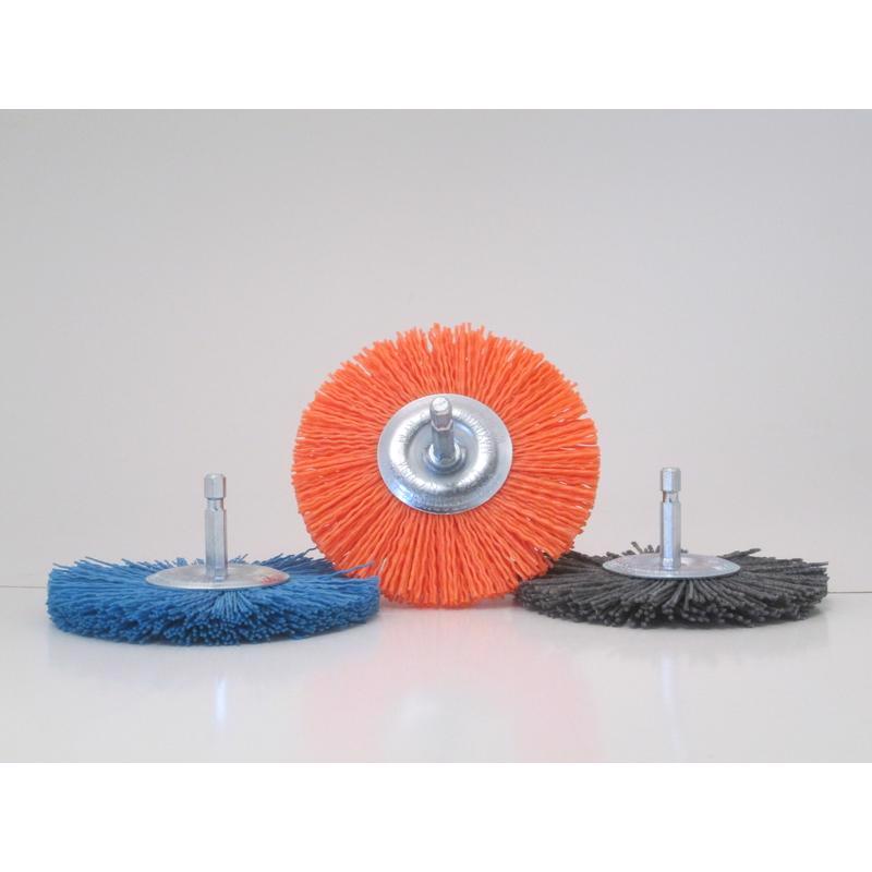 Dico Nyalox 4 in. D X 1/4 in. Aluminum Oxide Wheel Brush Assortment Mandrel Mounted Wheel Brush Asso