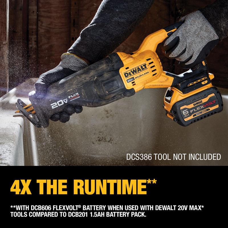 DeWalt 20V-60V MAX FLEXVOLT DCB606 6 Ah Lithium-Ion Battery Pack