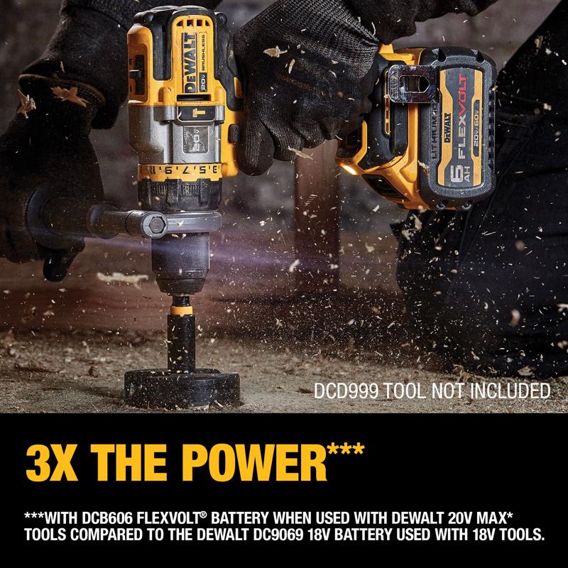 DeWalt 20V-60V MAX FLEXVOLT DCB606 6 Ah Lithium-Ion Battery Pack
