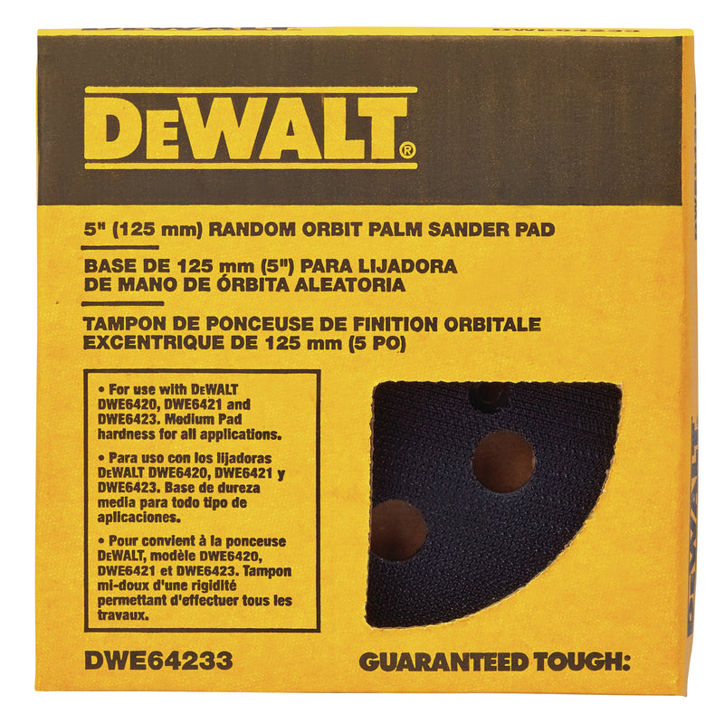 DeWalt 5 in. D Rubber Sander Pad 8500 rpm
