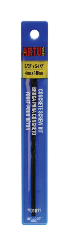 ARTU 5/32 in. X 5-1/2 in. L Tungsten Carbide Tipped Multi-Purpose Drill Bit Straight Shank