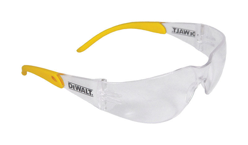 DeWalt Protector Anti-Fog Safety Glasses Clear Lens Yellow Frame