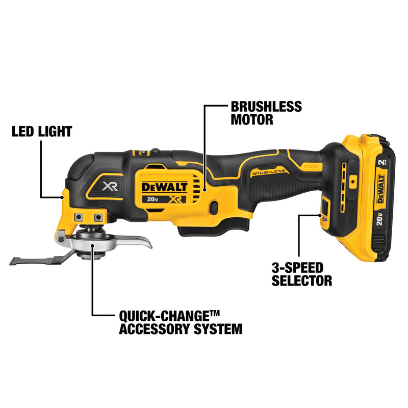 DeWalt 20 Cordless Oscillating Multi-Tool Kit (Battery & Charger)