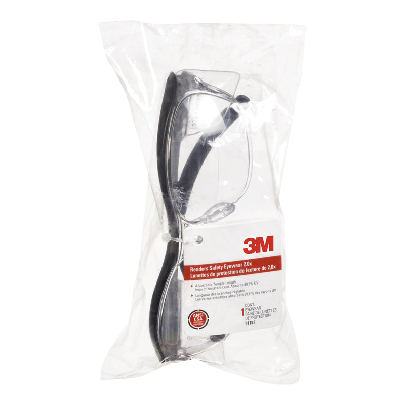 3M Anti-Fog Safety Readers Clear Lens Black Frame