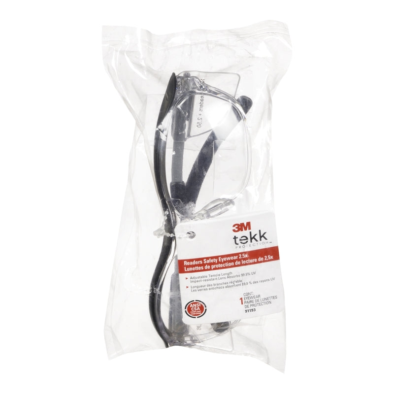 3M Anti-Fog Safety Readers Clear Lens Black Frame