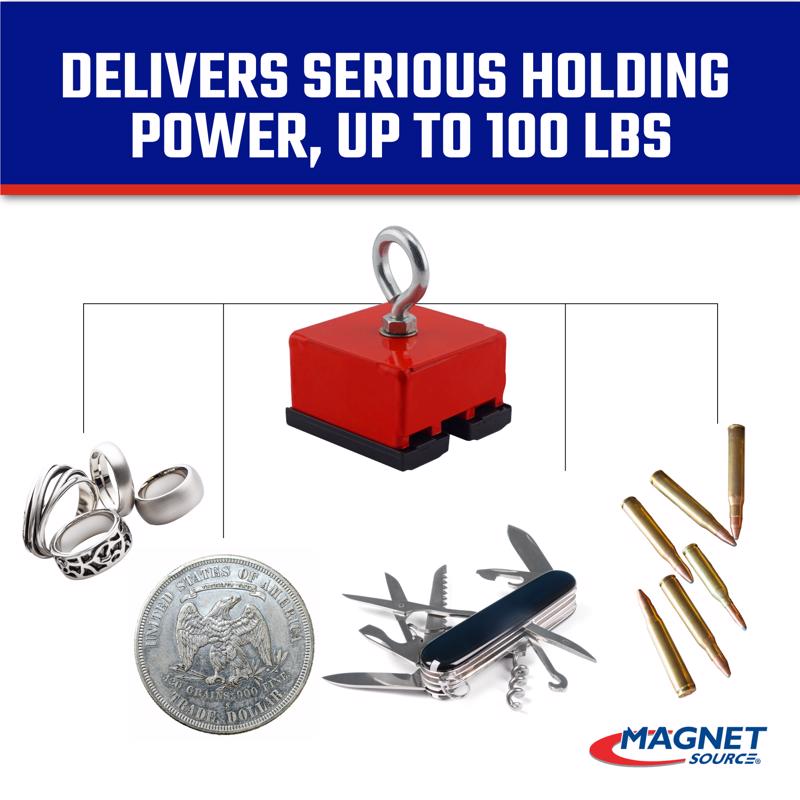 Magnet Source 2 in. Retrieving Magnet 100 lb. pull