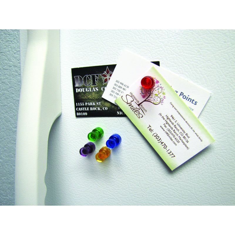 Magnet Source .625 in. L X .375 in. W Assorted Magnetic Push Pins 10 pc