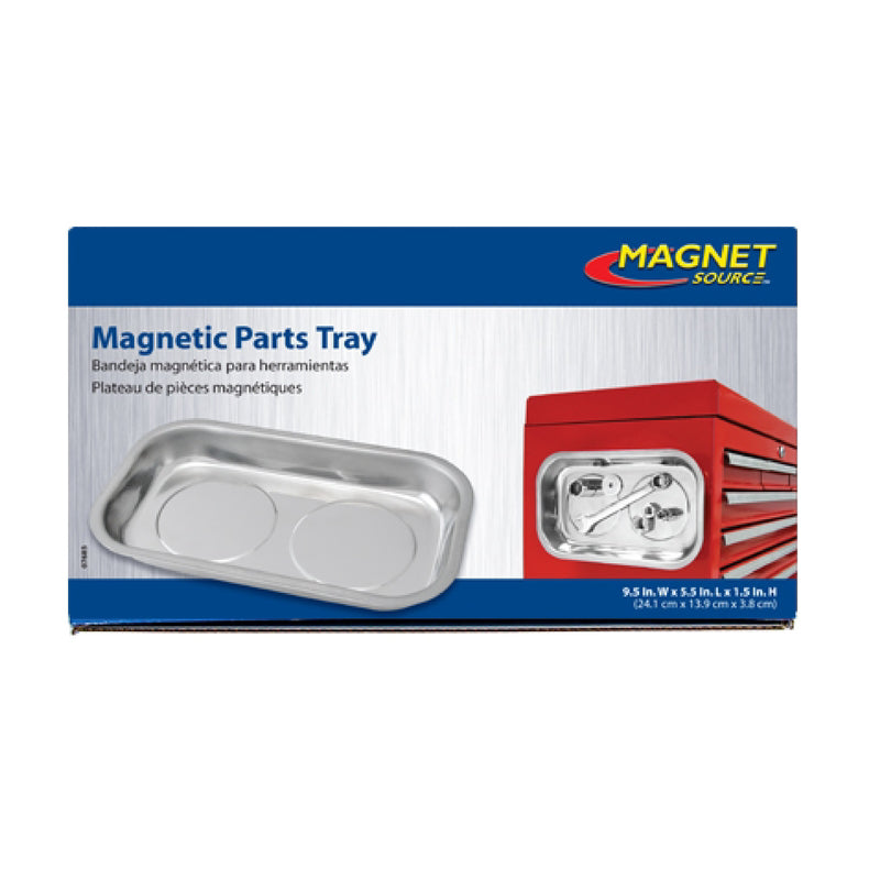 Magnet Source 9.5 in. L X 5.5 in. W Silver Magnetic Tray