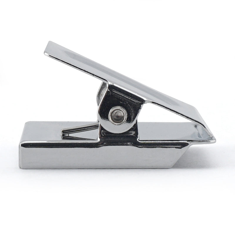 Magnet Source 1.125 in. L X 1.375 in. W Silver Square Magnetic Clips 5 lb. pull 4 pc