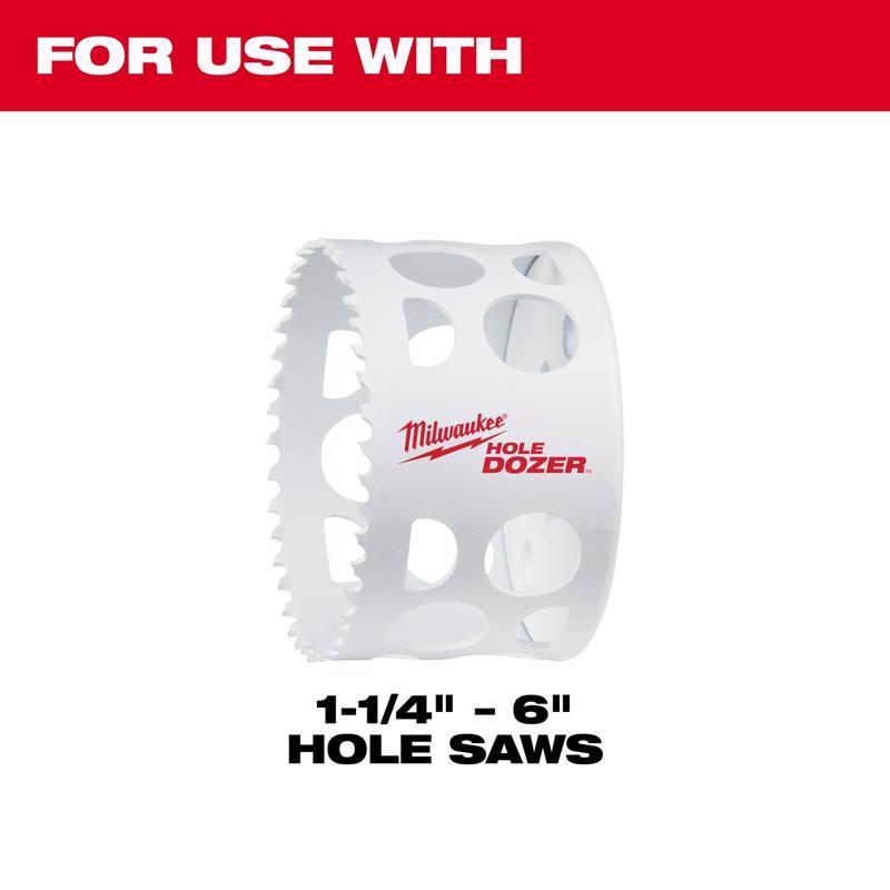 Milwaukee Hardened Steel Basic 1-5/8 in. L X 3/8 in. D Hole Saw Arbor