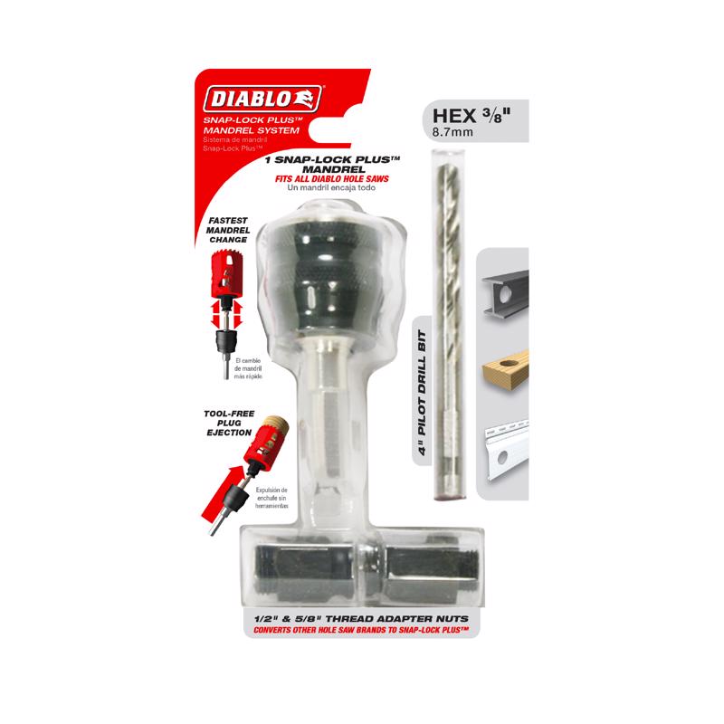 Diablo Snap-Lock Plus 3/8 in. Mandrel System