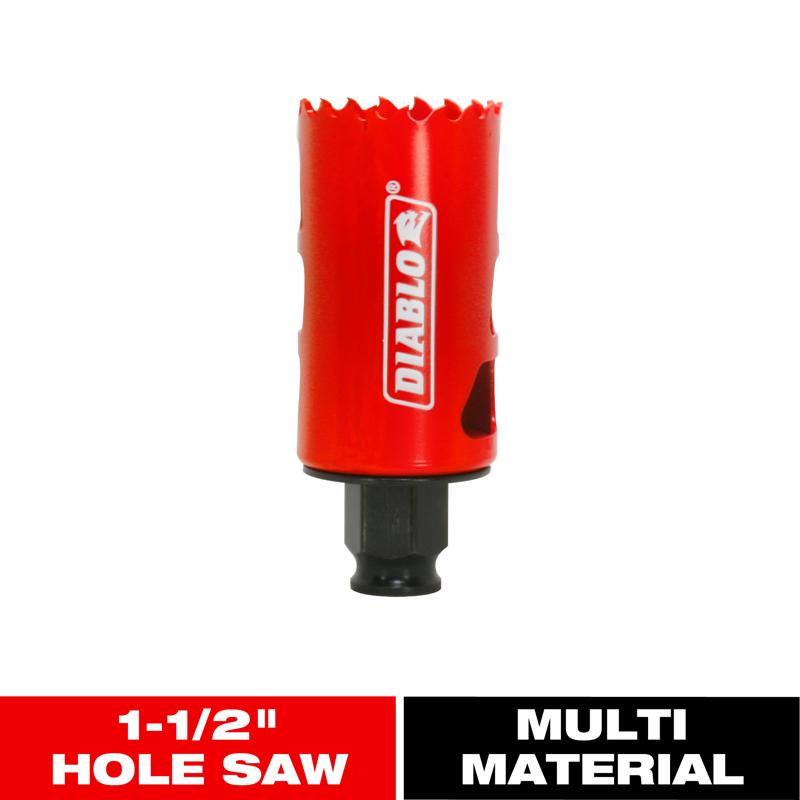 Diablo Snap-Lock Plus 1-1/2 in. Bi-Metal 2-3/8 in. L Hole Saw
