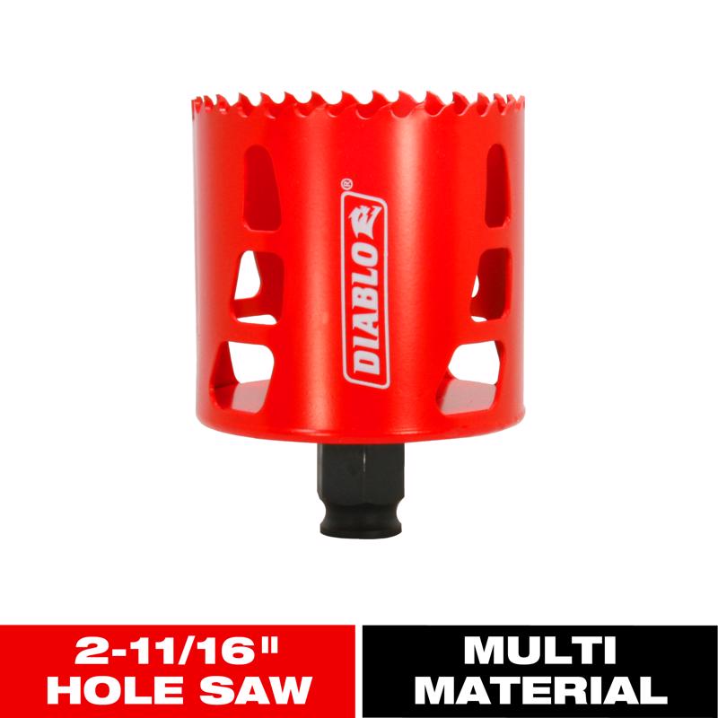 Diablo Snap-Lock Plus 2-11/16 in. Bi-Metal 2-3/8 in. L Hole Saw