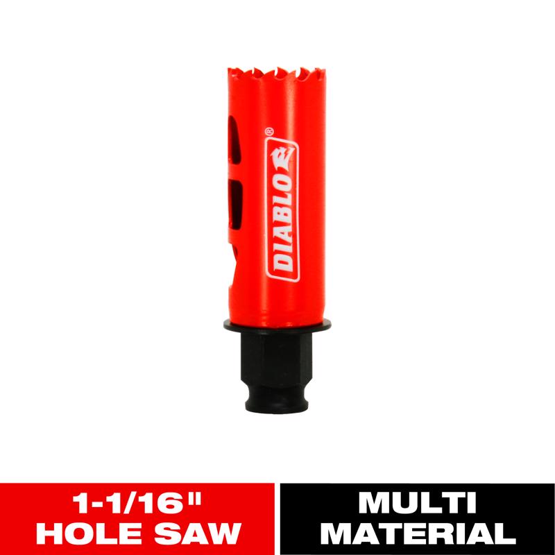 Diablo Snap-Lock Plus 1-1/16 in. Bi-Metal 2-3/8 in. L Hole Saw