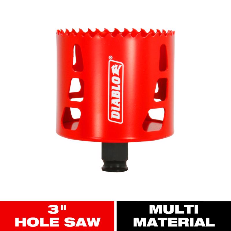 Diablo Snap-Lock Plus 3 in. Bi-Metal 2-3/8 in. L Hole Saw