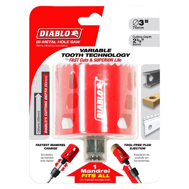 Diablo Snap-Lock Plus 2-3/4 in. Bi-Metal 2-3/8 in. L Hole Saw
