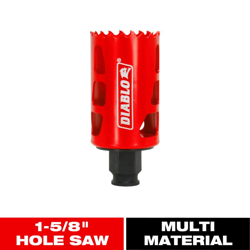 Diablo Snap-Lock Plus 1-5/8 in. Bi-Metal 2-3/8 in. L Hole Saw