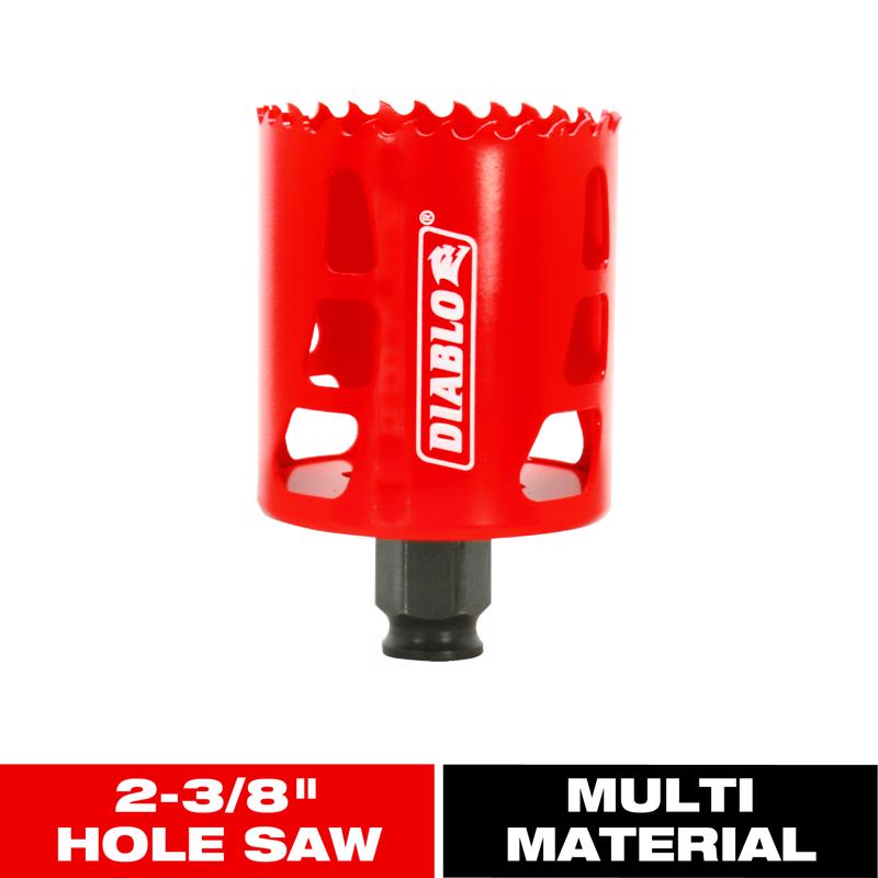 Diablo Snap-Lock Plus 2-3/8 in. Bi-Metal 2-3/8 in. L Hole Saw