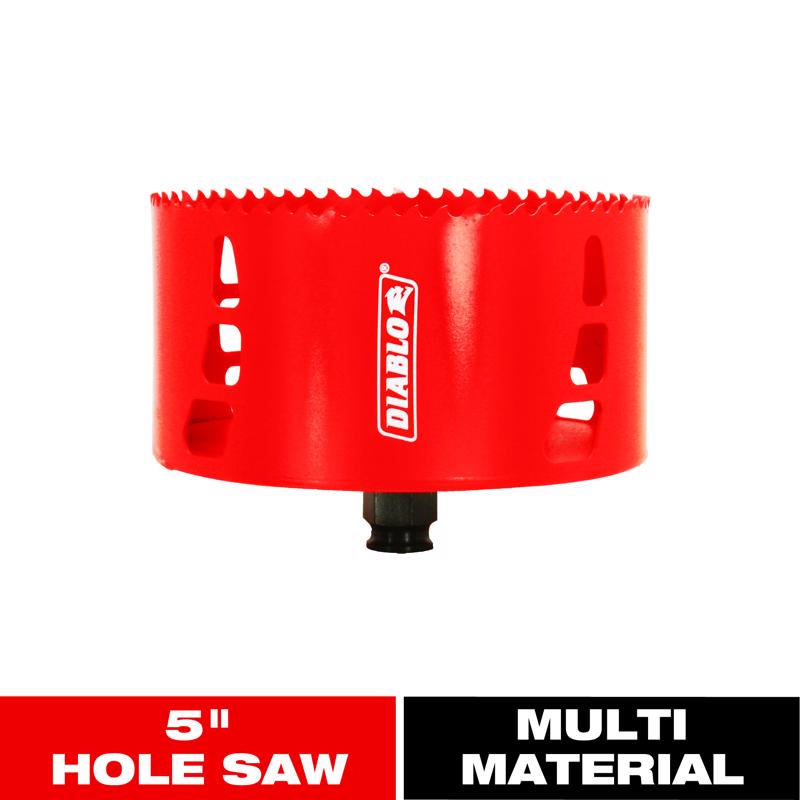Diablo Snap-Lock Plus 5 in. Bi-Metal 2-3/8 in. L Hole Saw