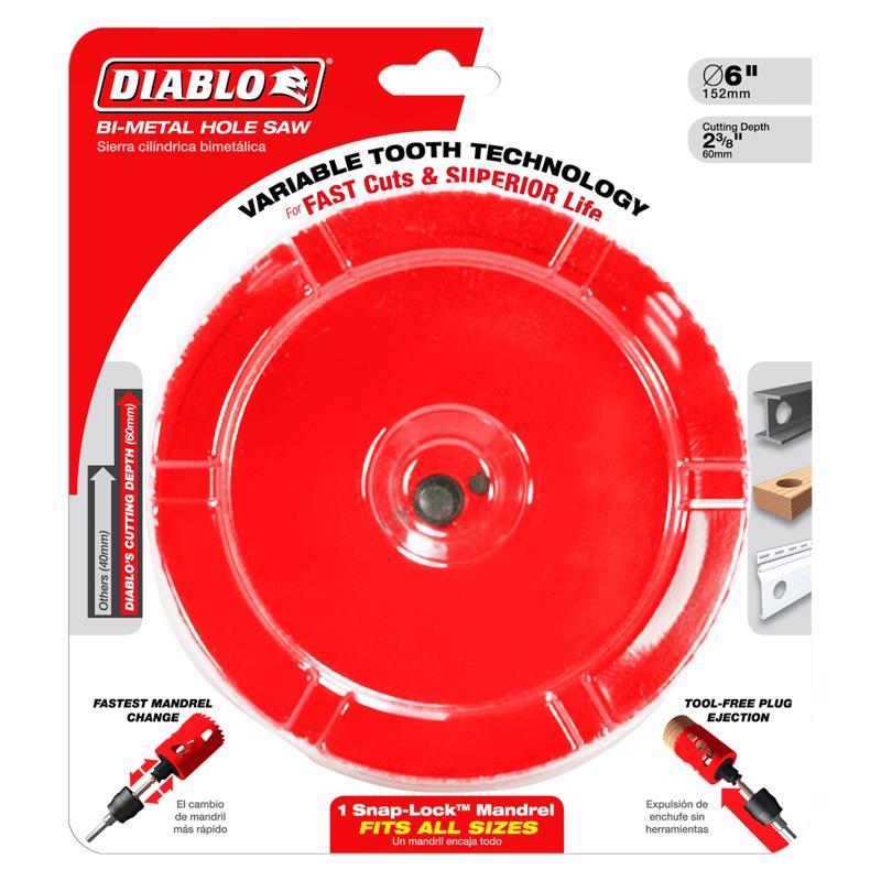 Diablo Snap-Lock Plus 5 in. Bi-Metal 2-3/8 in. L Hole Saw