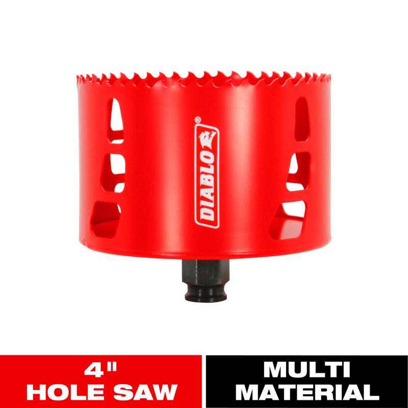 Diablo Snap-Lock Plus 4 in. Bi-Metal 2-3/8 in. L Hole Saw