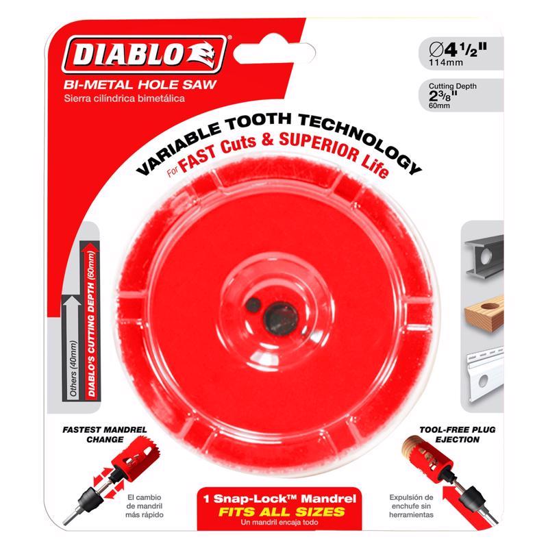 Diablo Snap-Lock Plus 4-1/4 in. Bi-Metal 2-3/8 in. L Hole Saw
