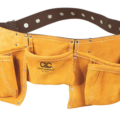 CLC Heavy Duty 12 pocket Leather/Suede Work Apron Brown