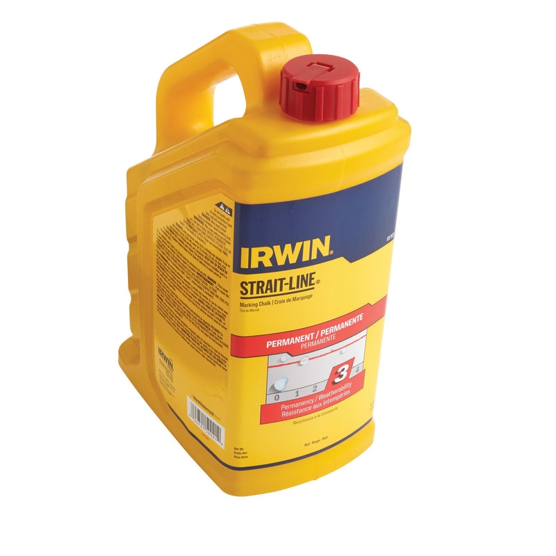 Irwin Strait-Line 5 lb Permanent Marking Chalk Red