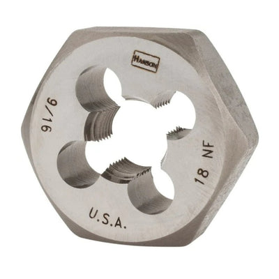 Irwin Hanson High Carbon Steel SAE Hexagon Die 9/16 in.