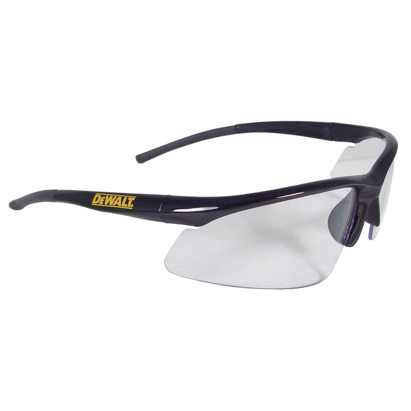 DeWalt Radius Safety Glasses Clear Lens Black Frame