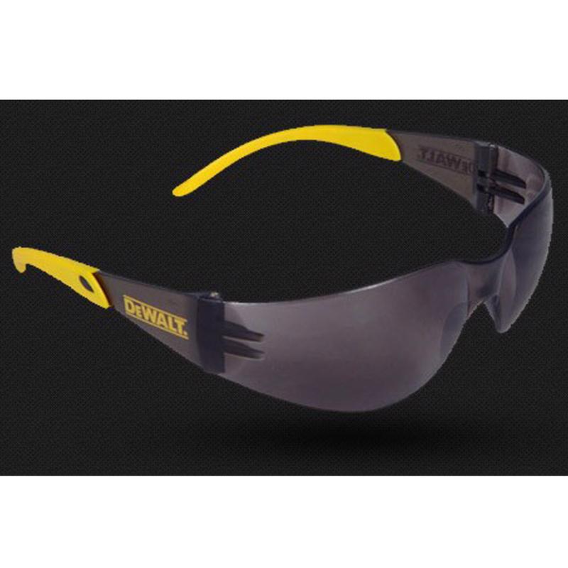 DeWalt Protector Anti-Fog Safety Glasses Smoke Lens Black/Yellow Frame
