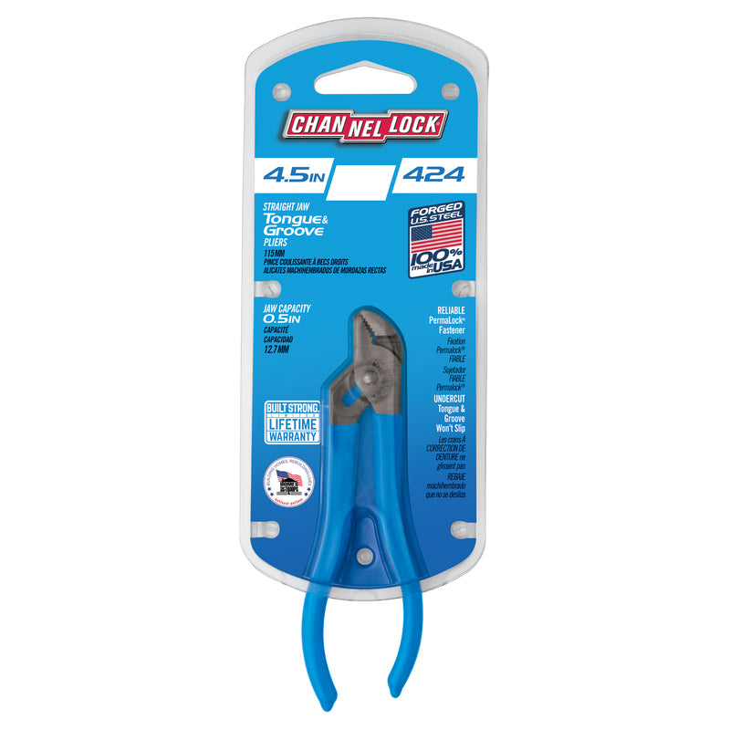 Channellock 4-1/2 in. Steel Tongue and Groove Pliers