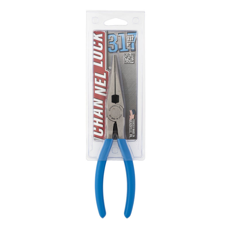 Channellock 8 in. Steel Long Nose Pliers