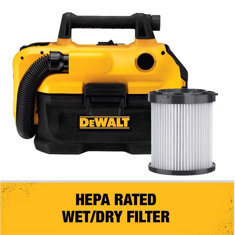 DeWalt 20V MAX 2 gal Cordless Wet/Dry Vacuum 20 V