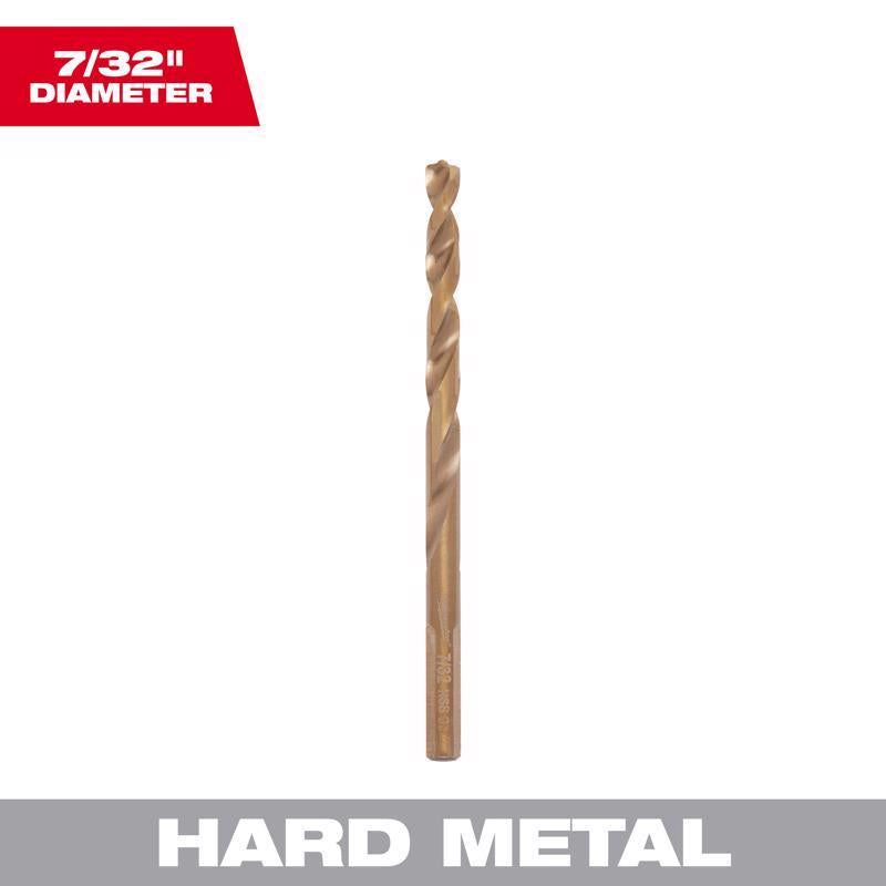 Milwaukee Red Helix 7/32 in. X 3-7/8 in. L Steel Thunderbolt Drill Bit 3-Flat Shank