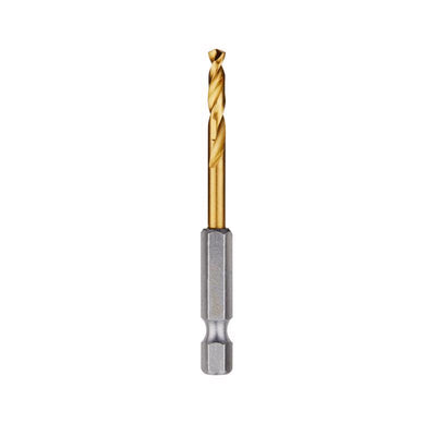 Milwaukee Shockwave 5/32 in. X 2-3/4 in. L Titanium Red Helix Drill Bit Hex Shank