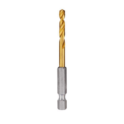 Milwaukee Shockwave 11/64 in. X 2.91 in. L Titanium Red Helix Drill Bit Hex Shank