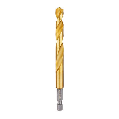 Milwaukee Shockwave 23/64 in. X 4.61 in. L Titanium Red Helix Drill Bit Hex Shank