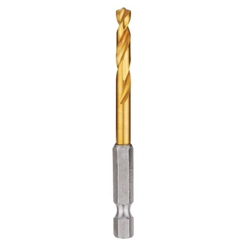 Milwaukee Shockwave 13/64 in. X 3-1/2 in. L Titanium Red Helix Drill Bit Hex Shank