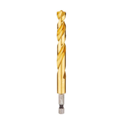 Milwaukee Shockwave 7/16 in. X 4.92 in. L Titanium Red Helix Drill Bit Hex Shank