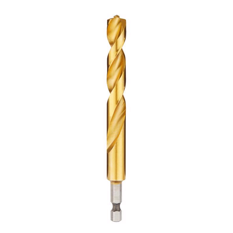 Milwaukee Shockwave 15/32 in. X 5 in. L Titanium Red Helix Drill Bit Hex Shank