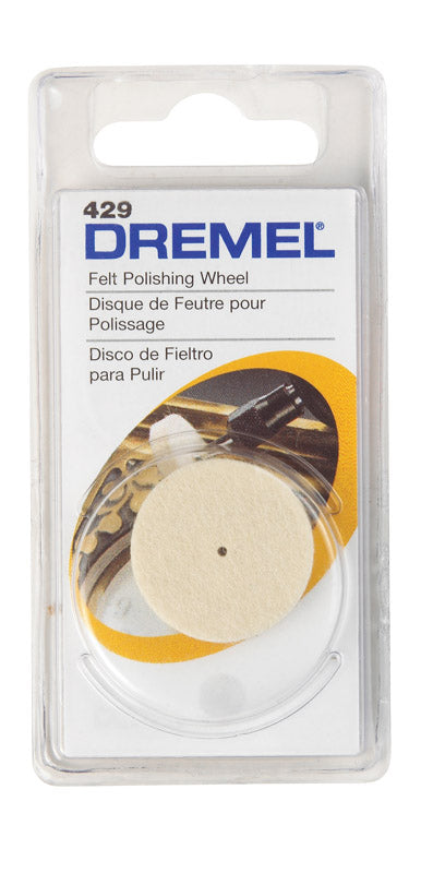 Dremel 1 in. X 1 in. L Felt Cloth Polishing Wheel