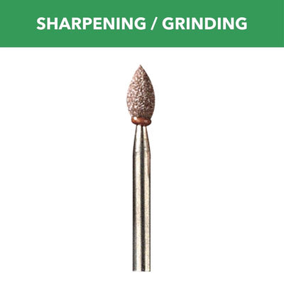 Dremel 3/16 in. D X 3/16 in. L Aluminum Oxide Grinding Stone Conical 35000 rpm