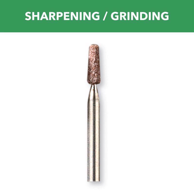 Dremel 1/8 in. D X 1/8 in. L Aluminum Oxide Grinding Stone Tapered 35000 rpm