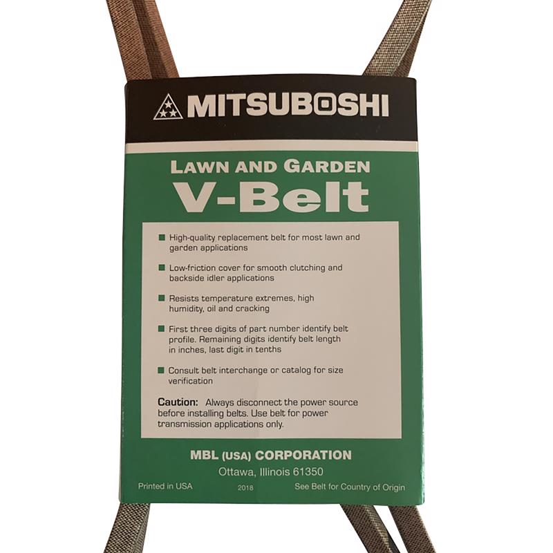 Mitsuboshi Super KB Standard V-Belt 0.5 in. W X 41 in. L For Riding Mowers