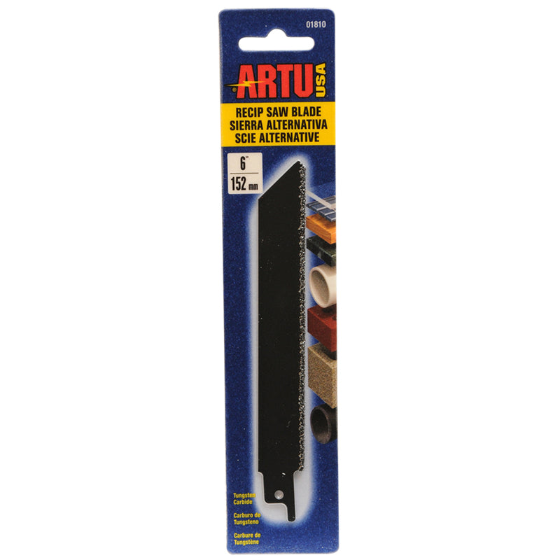 ARTU 6 in. Tungsten Carbide Reciprocating Saw Blade 12 TPI
