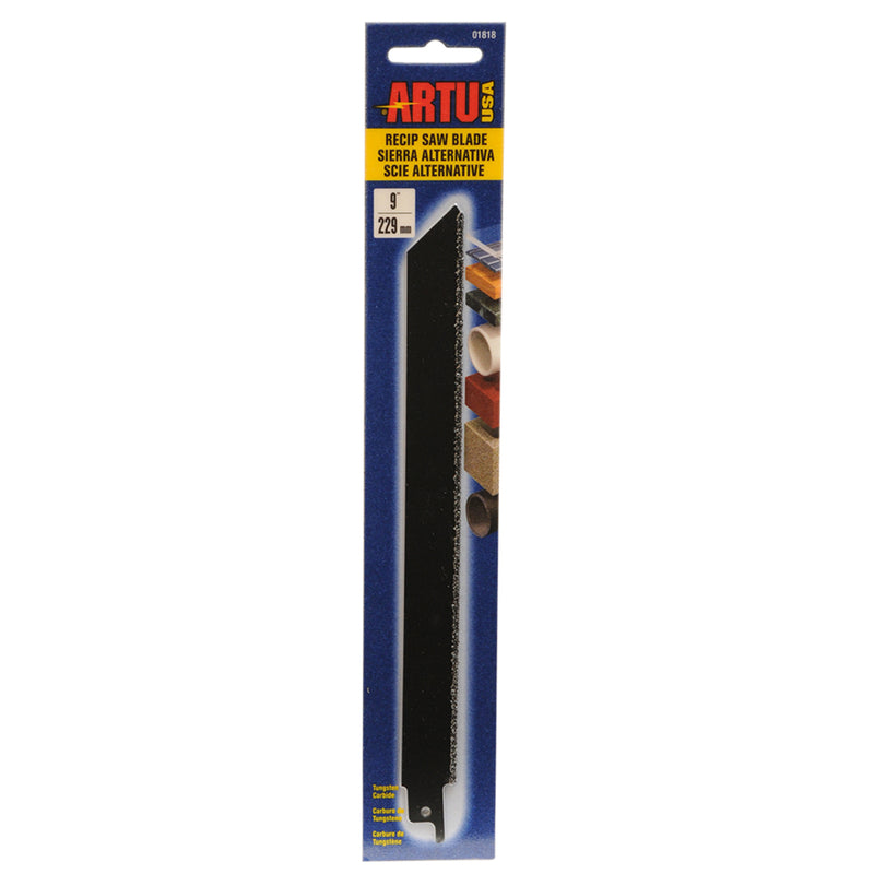 ARTU 9 in. Tungsten Carbide Reciprocating Saw Blade 12 TPI