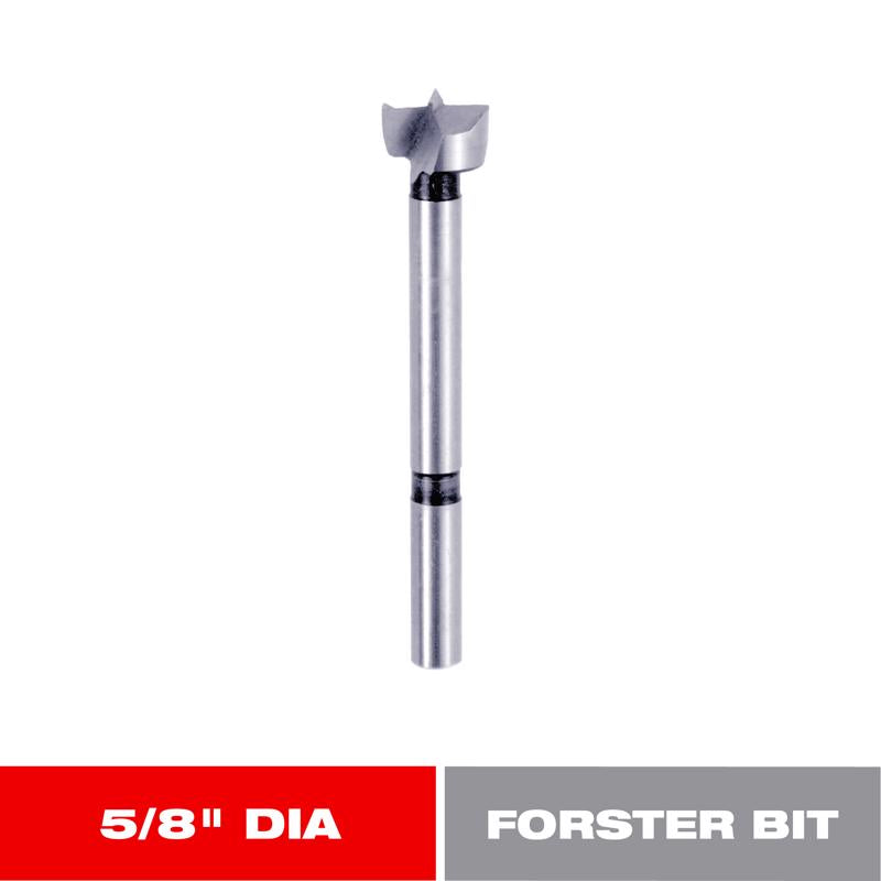 Diablo 5/8 in. X 3-1/2 in. L High Speed Steel Forstner Drill Bit Round Shank