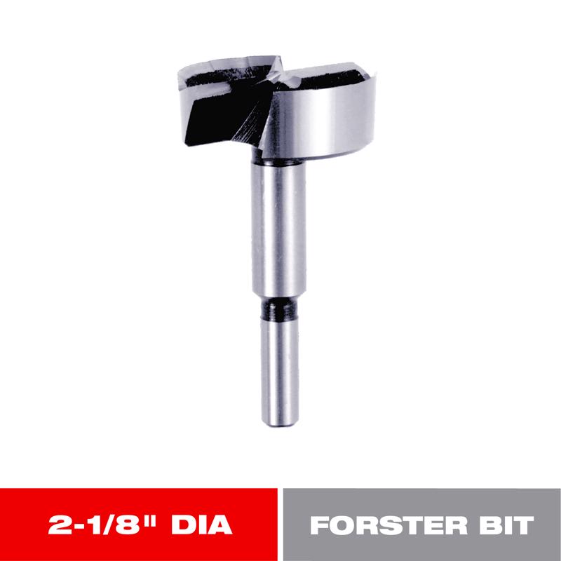 Diablo 2-1/8 in. X 3-1/2 in. L High Speed Steel Forstner Drill Bit Round Shank